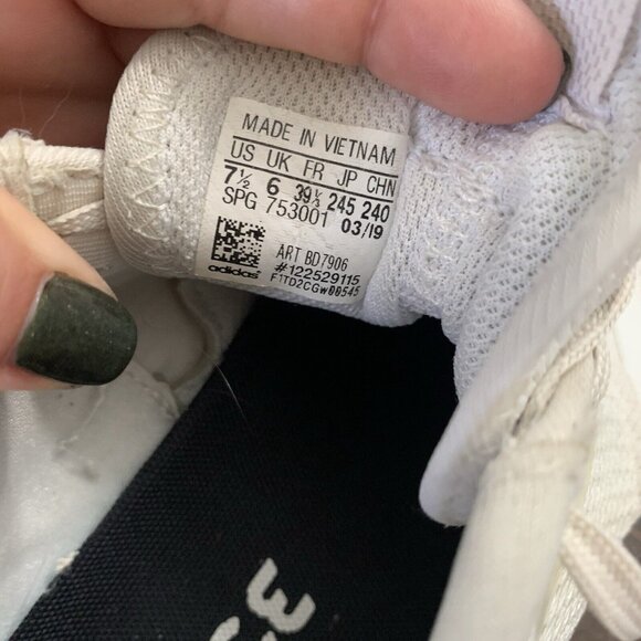 Adidas CrazyFlight Bounce 3 White Gum Volleyball Shoes BD7906 Womens Size 7.5 - Picture 9 of 9